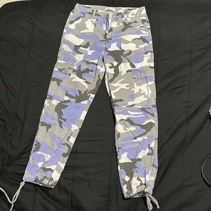 Urban Outfitters Blue Camo Cargo/Jeans